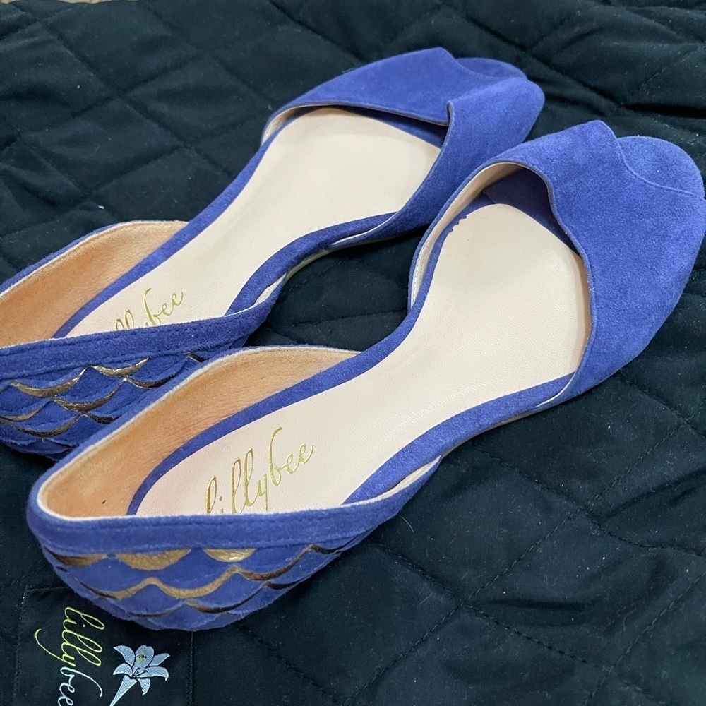 Brand-new Lillybee Goldie and purple size 7